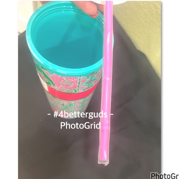 New Lilly Pulitzer Insulated 24oz Tumbler With Straw Featured in Coming In Hot - Picture 6 of 16